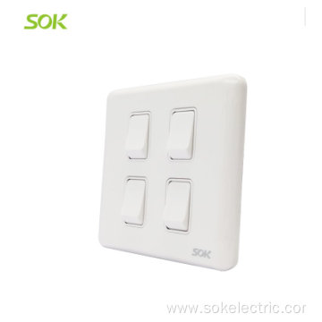 4Gang 2Way Light Switches 86x86mm wall switch